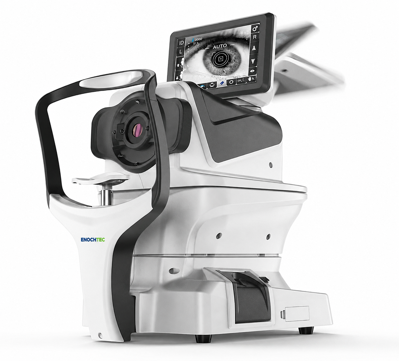 ARK-710 auto refractor keratometer with examination head, chin rest and display