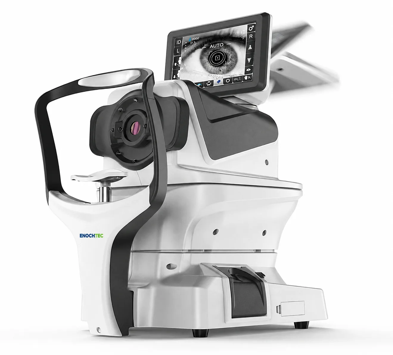 ARK-710 auto refractor keratometer with examination head, chin rest and display