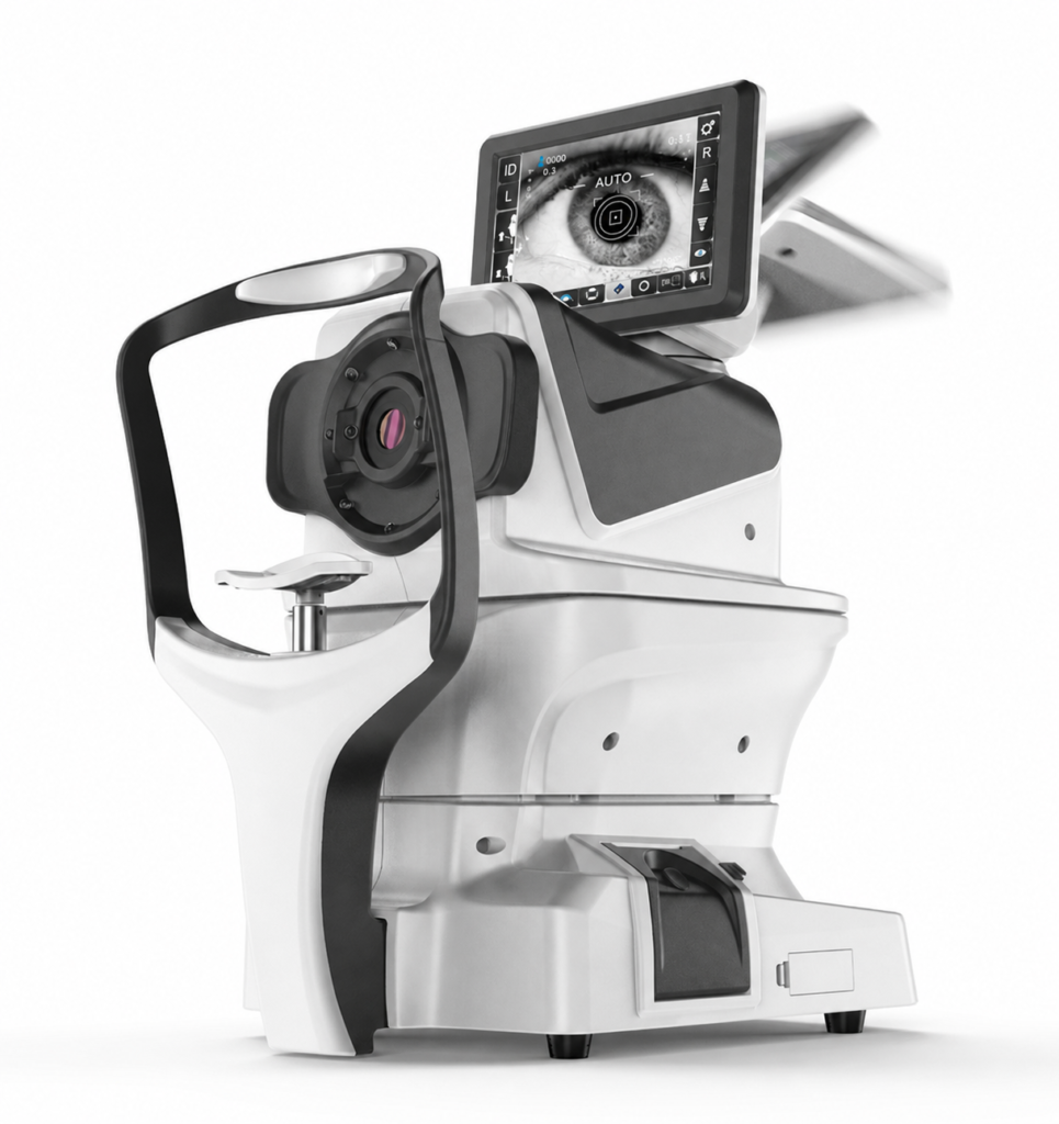 ARK-710 auto refractor keratometer front three-quarter product view