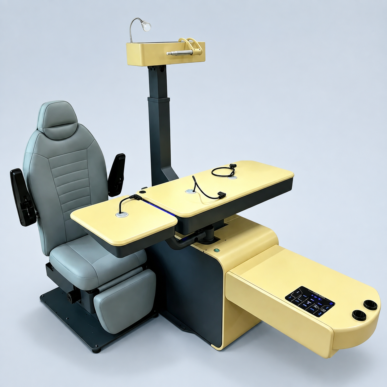 AST-3000 optometry unit with chair and instrument table for an optical shop
