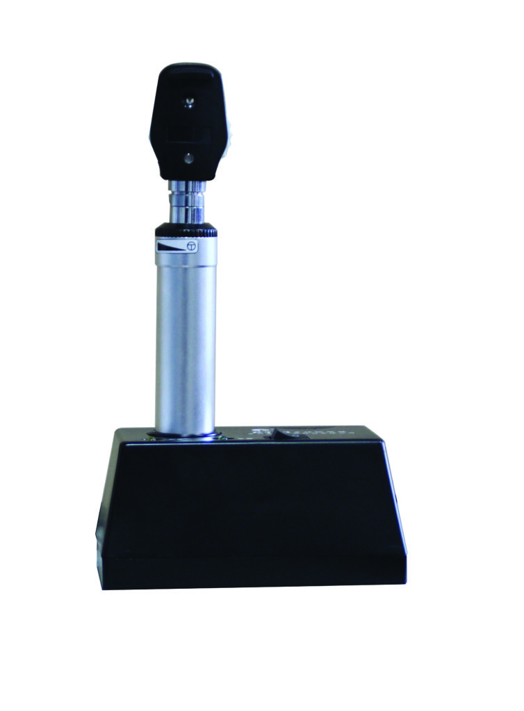 KJ8B rechargeable handheld ophthalmoscope with charging base