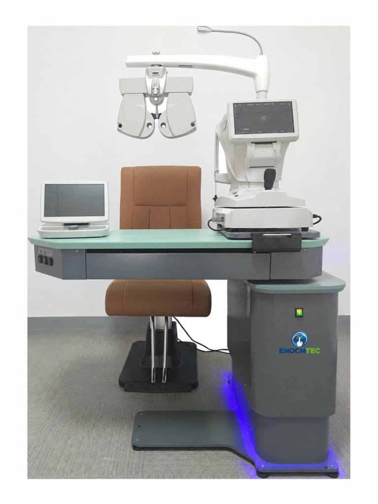 GM-560 optometry table for ophthalmic room planning